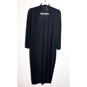 Jarbo Black Knit Open Front Cotton Blended Cardigan SIZE 0